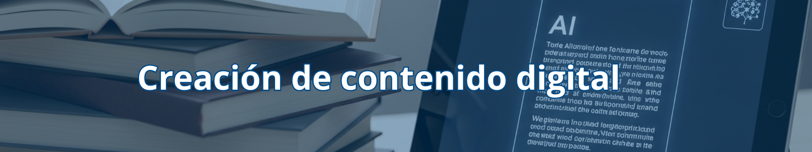 persona creando contenidos con inteligencia artificial