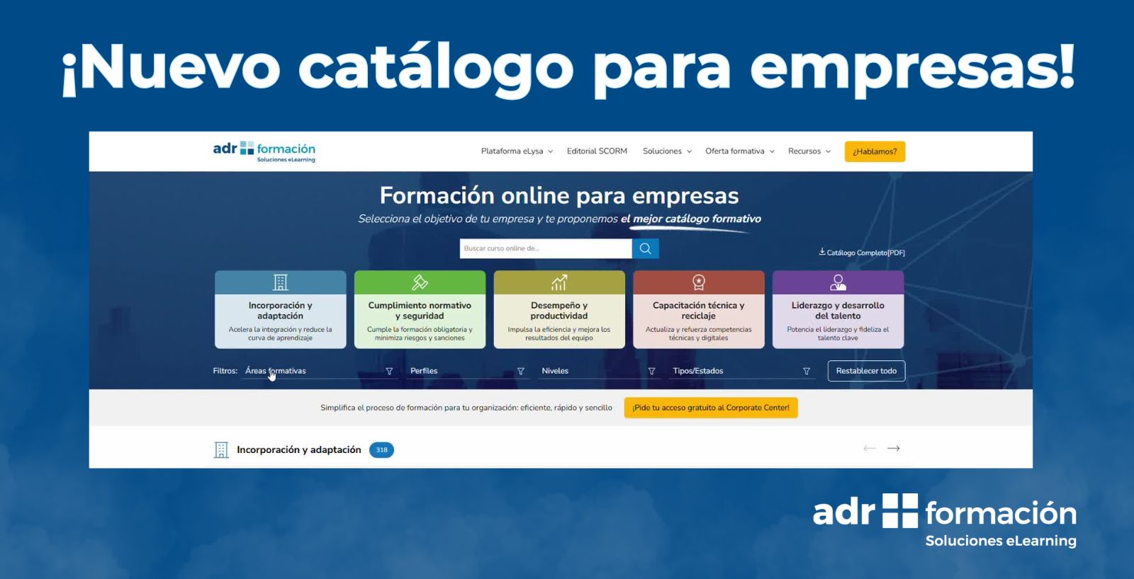 ¡Nuevo catálogo para empresas organizado por objetivos!